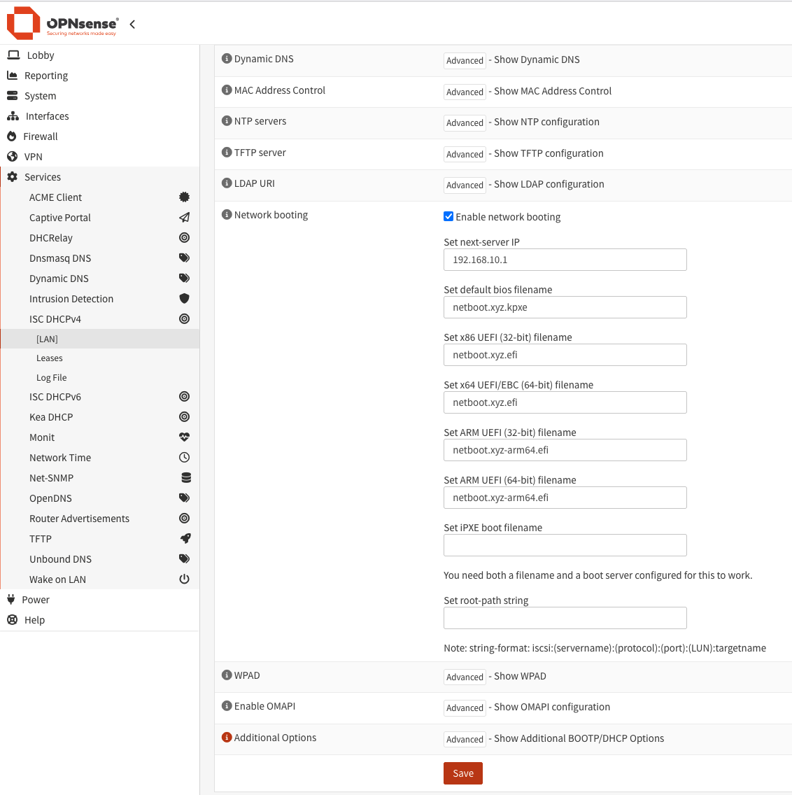 opnsense-dhcp-config