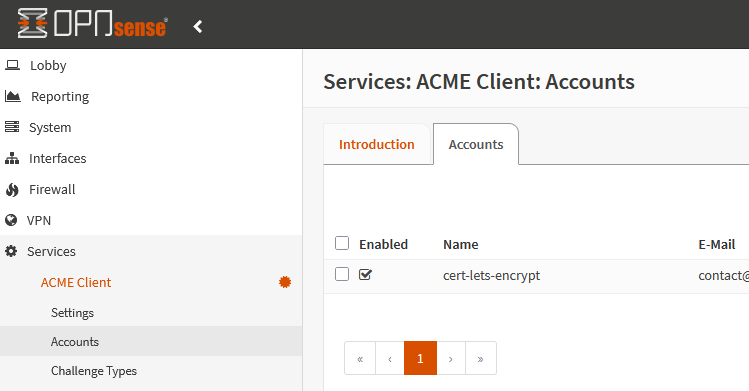 Configuration du compte