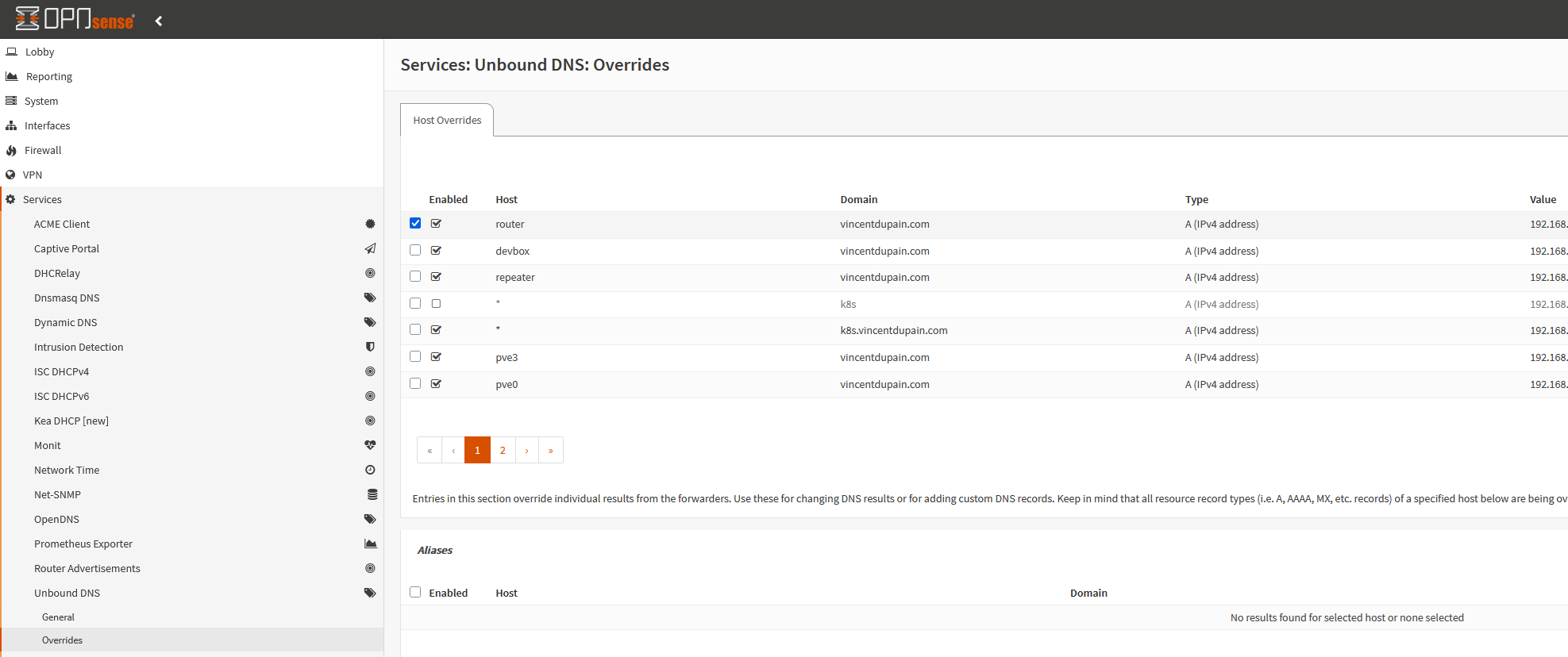 Configuration Unbound DNS