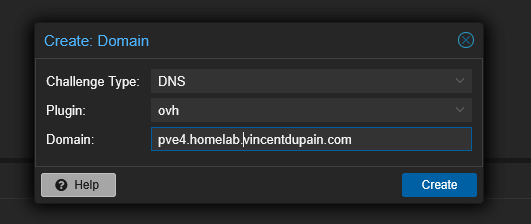 Ajout d’un domaine