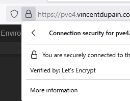 Connexion sécurisé en tls avec le certificat valide